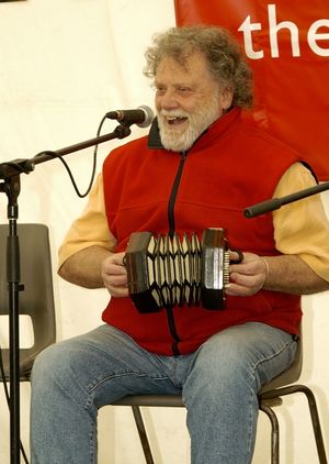 Happily singing